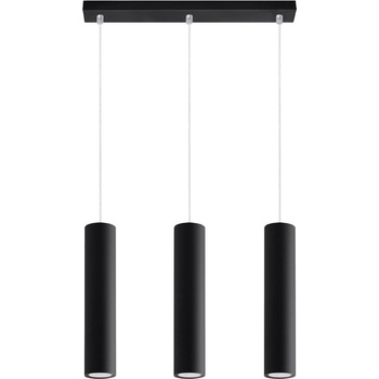 Sollux Черно метално висящо осветително тяло Castro - Sollux (NL.0329)