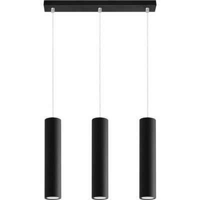 Sollux Черно метално висящо осветително тяло Castro - Sollux (NL.0329)