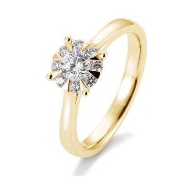 Sofia Diamonds prsteň zo žltého zlata s diamantom BE41 05766 Y