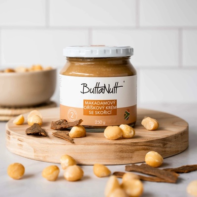 ButtaNutt Makadamovo Oříškový krém se skořicí 250 g