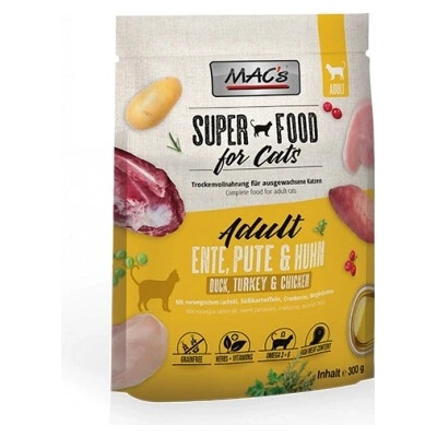 MACs Cat DOSPĚLÁ KOČKA KACHNA morka a kura 0,3 kg