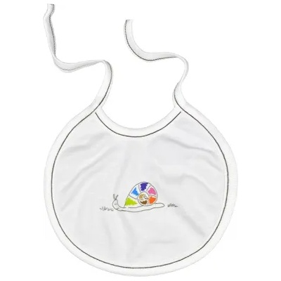 For Babies Бебешки лигавник с връзки For Babies - Цветно охлювче (00011 j2)