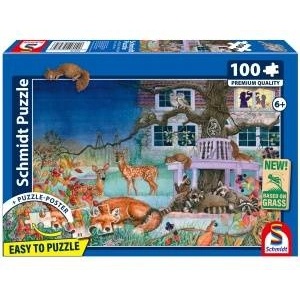 Schmidt Spiele Puzzle PQ 100 Animals at Night