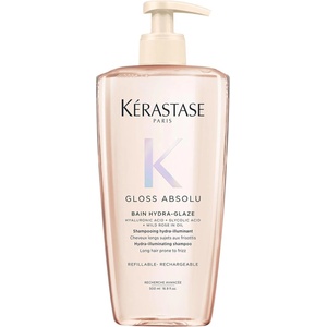 Kérastase Kérastase Gloss Absolu Bain Hydra-Glaze, shampoo for long, frizz-prone hair, with hyaluronic acid, glycolic acid and wild rose oil, for intense shine and volume, 500ml - E4398400 (E4398400)