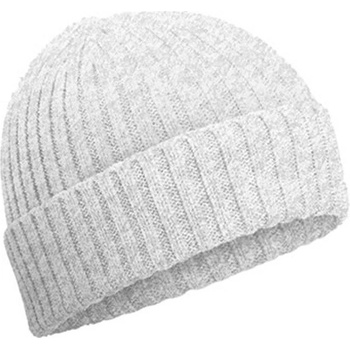 Beechfield dětská pletená bio čepice B 341B světle šedý melír