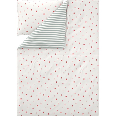 Livarno povlečení z mikrovláknitého saténu jahody 140x200 70x90 – Zbozi.Blesk.cz