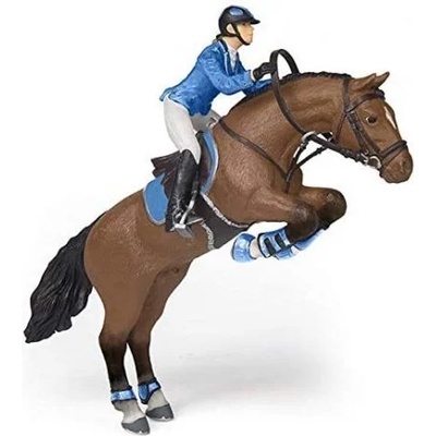 Papo - Фигурка за колекциониране и игра - Кон с ездачка (51560)