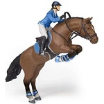 Papo - Фигурка за колекциониране и игра - Кон с ездачка (51560)