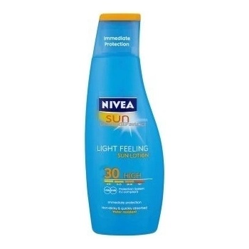 Nivea Sun Light Feeling lehké pečující mléko na opalování SPF30 200 ml