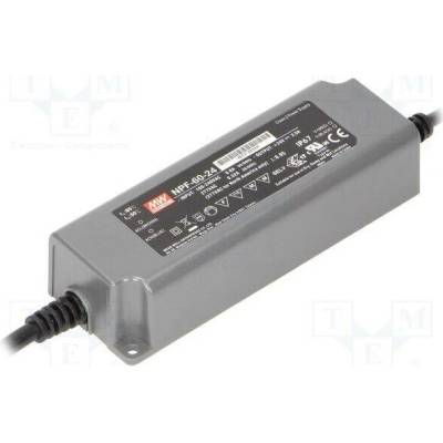 MEAN WELL NPF-60-24 Napájecí zdroj: spínaný; LED; 60W; 24VDC; 2,5A; 90÷305VAC; IP67