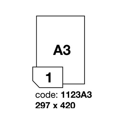 Rayfilm R0119.1123A31 samolepící A3 297x420mm bílé lesklé laser 100 listů – Zboží Mobilmania