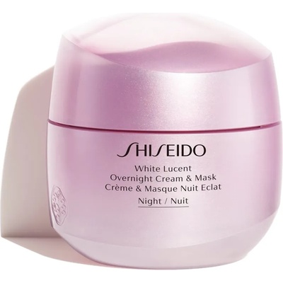 Shiseido White Lucent Overnight Cream & Mask нощна хидратираща маска и крем против пигментни петна 75ml