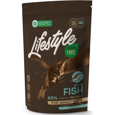 Nature´s Protection Cat Dry LifeStyle GF Adult White Fish 0,4 kg