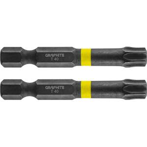 GRAPHITE Ударни накрайници TX40 x 50 mm, 2 броя. 56H529 (56H529)