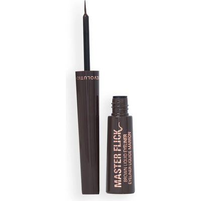 Revolution Tekuté očné linky Master Flick Dip Liquid Eyeliner Mocha Brown 5 ml
