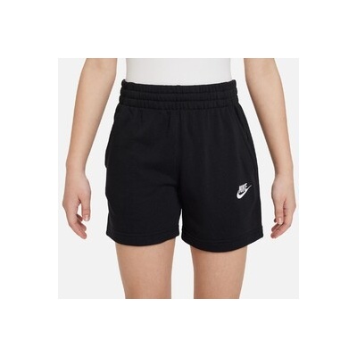 Nike Sportswear Club Fleece Big Kids (Girls) 5 French Terry Shorts 0196607234808 Černá