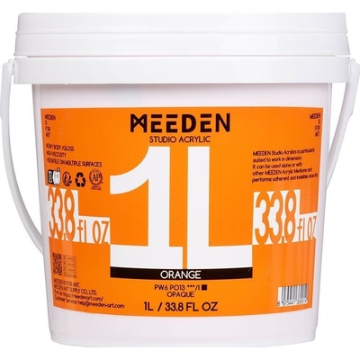 Meeden 34.1225 АКРИЛНА боя 25 Orange 1000 ml 1 бр (34.1225)