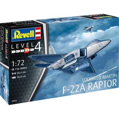 Revell Lockheed Martin F 22A Raptor 03858 1:72