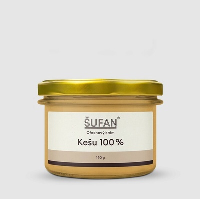 Šufan Kešu maslo 100% orechový krém 190 g