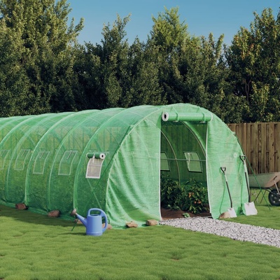 vidaXL s ocelovým rámem Zelený 30 m² 10x3x2 m