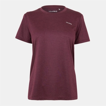USA Pro Дамска тениска USA Pro Tech C Tee Womens - Espresso