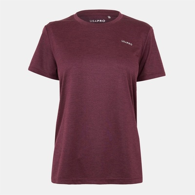 USA Pro Дамска тениска USA Pro Tech C Tee Womens - Espresso