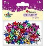 Titanium Sequins 15mm stars mix colors
