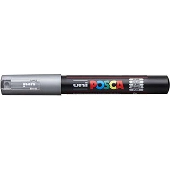 uni Декоративен маркер, 0, 7-1, 0 мм, UNI "Posca PC-1M", сребърен 285114000 (285114000)