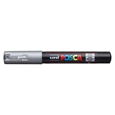 uni Декоративен маркер, 0, 7-1, 0 мм, UNI "Posca PC-1M", сребърен 285114000 (285114000)