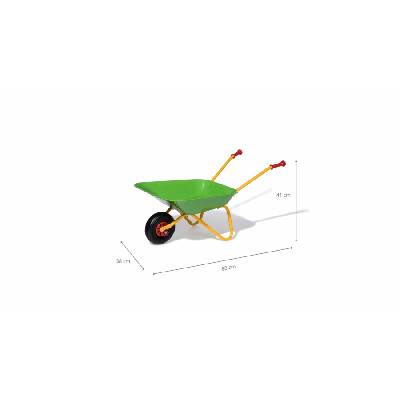 Dětské zahradní kolečko kovové Milly Mally Rolly Toys zelené