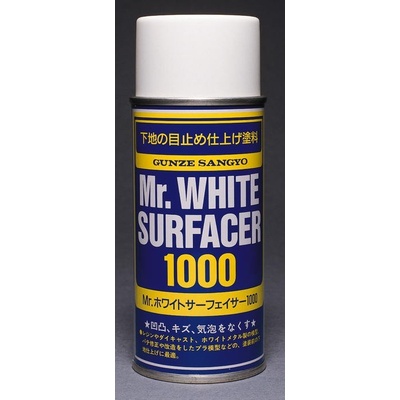 Gunze Sangyo Mr. Hobby Mr. White Surfacer 1000 Spray 170 ml