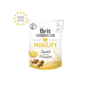 Brit Care Dog Functional Snack Mobility Squid - лакомство за стави и мобилност с калмари и ананас 150 гр