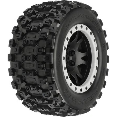 Pro-Line колело 4.3", гуми Badlands MX43 Pro-Loc, джанта Impulse H24mm черно-сив (2) (X-Maxx)