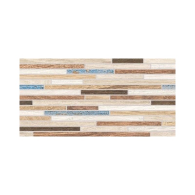 La Futura Ceramica Planks béžová-tyrkysová 30 x 60 cm naturale 1ks