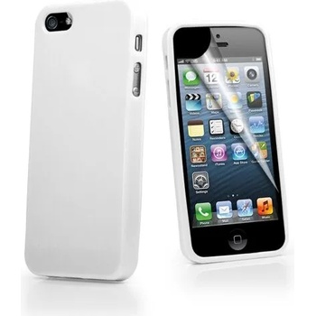 Image 1 of Apple iPhone 5 Силиконов Калъф Бял + Протектор