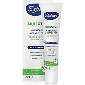 Image 1 of Здраве Акне Стоп локален гел против акне 15мл