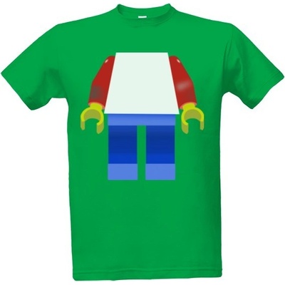 Tričko s potiskem Lego pánské středně zelená
