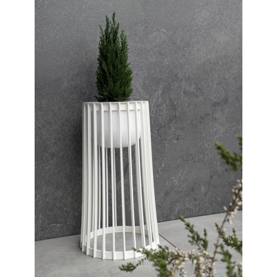 FORMplastic Kvetináč Standy vysoký 53cm+malý vklad 23,5cm biely