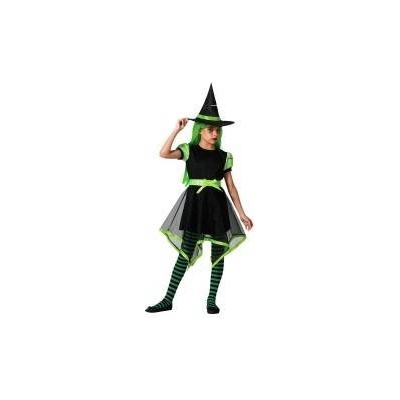 BigBuy Carnival Маскировъчен костюм за деца Зелен Вещица Размер 5-6 години