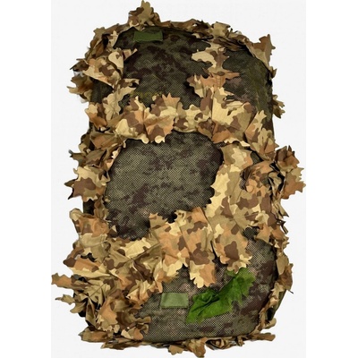 Kicking Mustang velký maskovací potah na batoh s 3D listy Next-Gen Brown