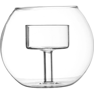 Designový skleněný svícen Ina Round 13 cm Wikholm Form