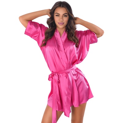 Anais Magenta Kimon Sleeves Robe XS