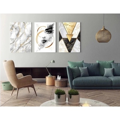 Divio Třídílný obraz na plátně , vzor 20345 Velikost: 90x180 cm