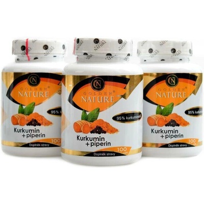 Golden Nature Kurkumin 95% + Piperin 300 kapsúl