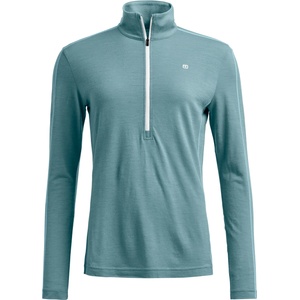 Ortovox Дамско мериносово термобельо Ortovox Women's 185 Rock'N'Wool Zip Neck Merino base layer - Icy Shore (115-2706-0313)