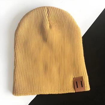 HARAHU Едноцветна детска шапка - Жълта kp12437 (12437)