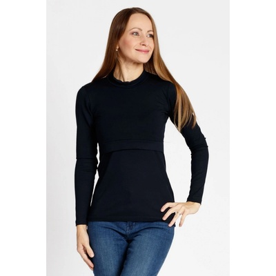 Krásná mamka kojicí tričko Victoria black