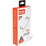 ColorWay Адаптер за usb зарядно устройство colorway, 2usb auto id 2.1a (10w), бял (cw-chs015-wt) (cw-chs015-wt)