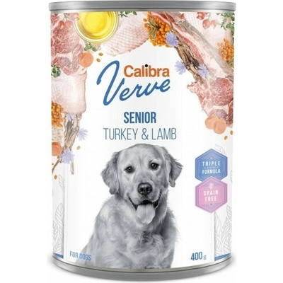 Calibra Verve Dog Grain Free Senior Turkey & Lamb 6 x 400 g