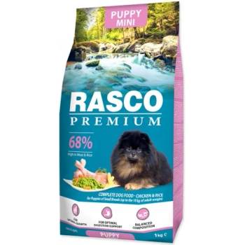 Rasco Premium RASCO Premium Puppy Mini - Премиум храна с пиле и ориз за подраставщи кученца от мини породи, 1 кг, Чехия 1704-10012